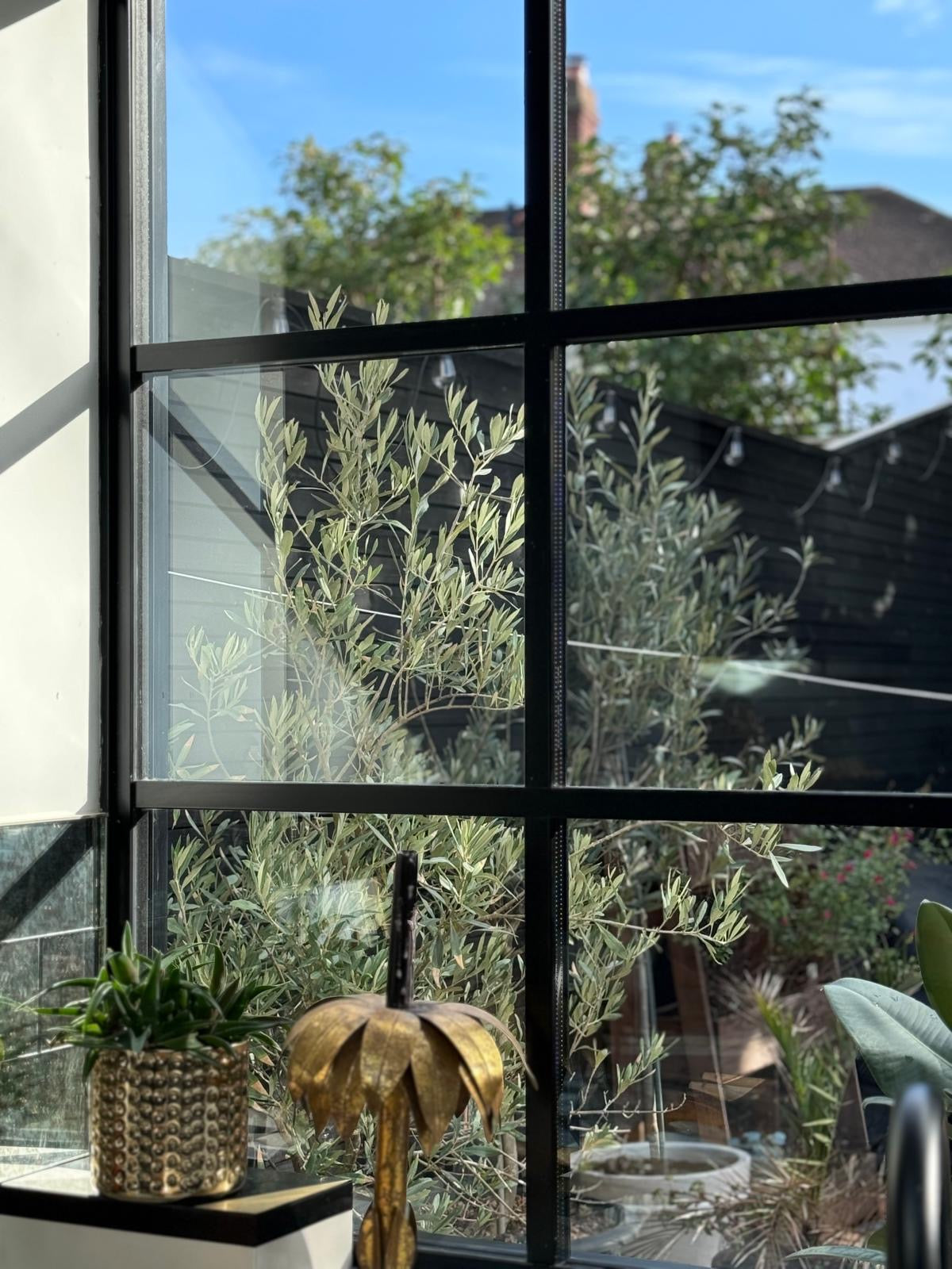 industrial style window panes. industrial kitchen interior design london designer